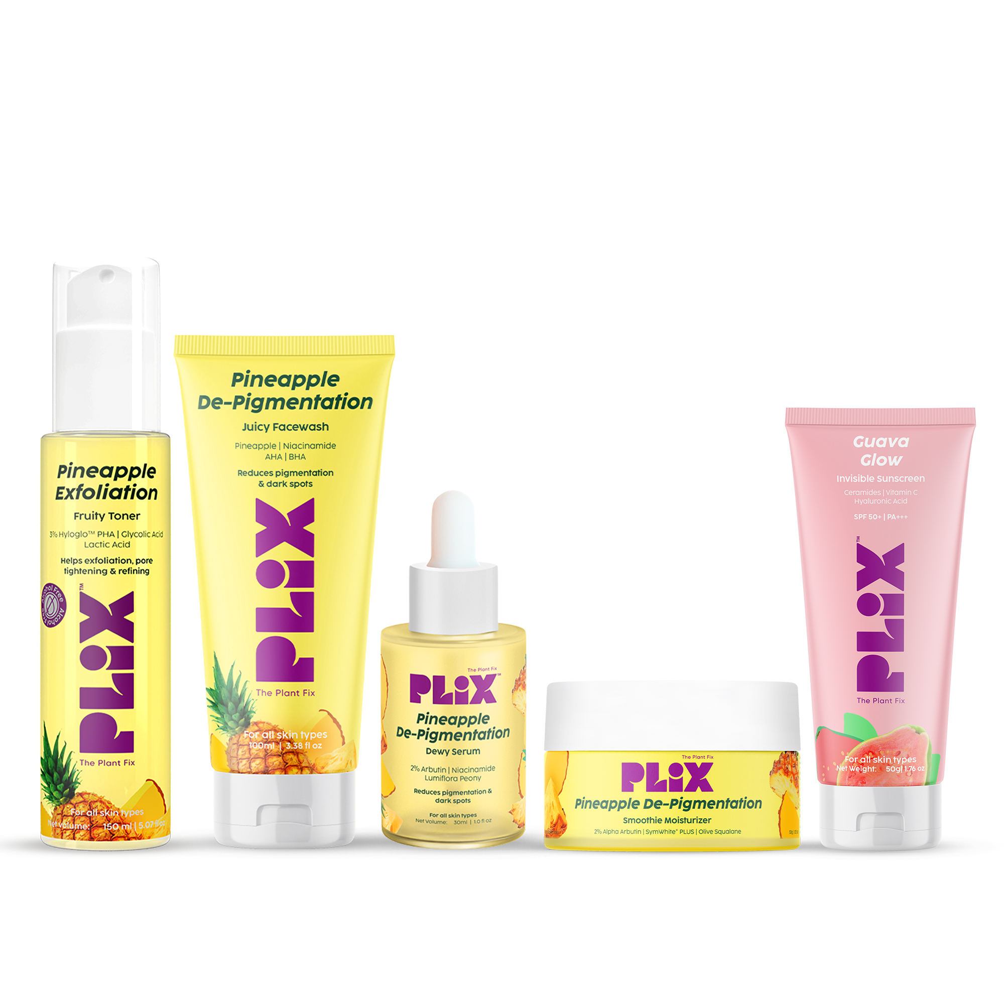 Pineapple Depigmentation Regime with Sunscreen