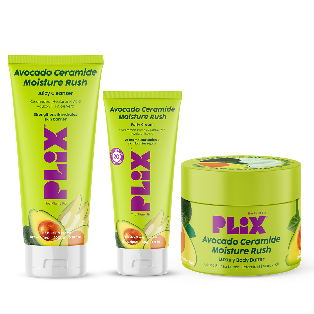 Avocado Ceramide Trio: Cleanser, Cream & Body Butter