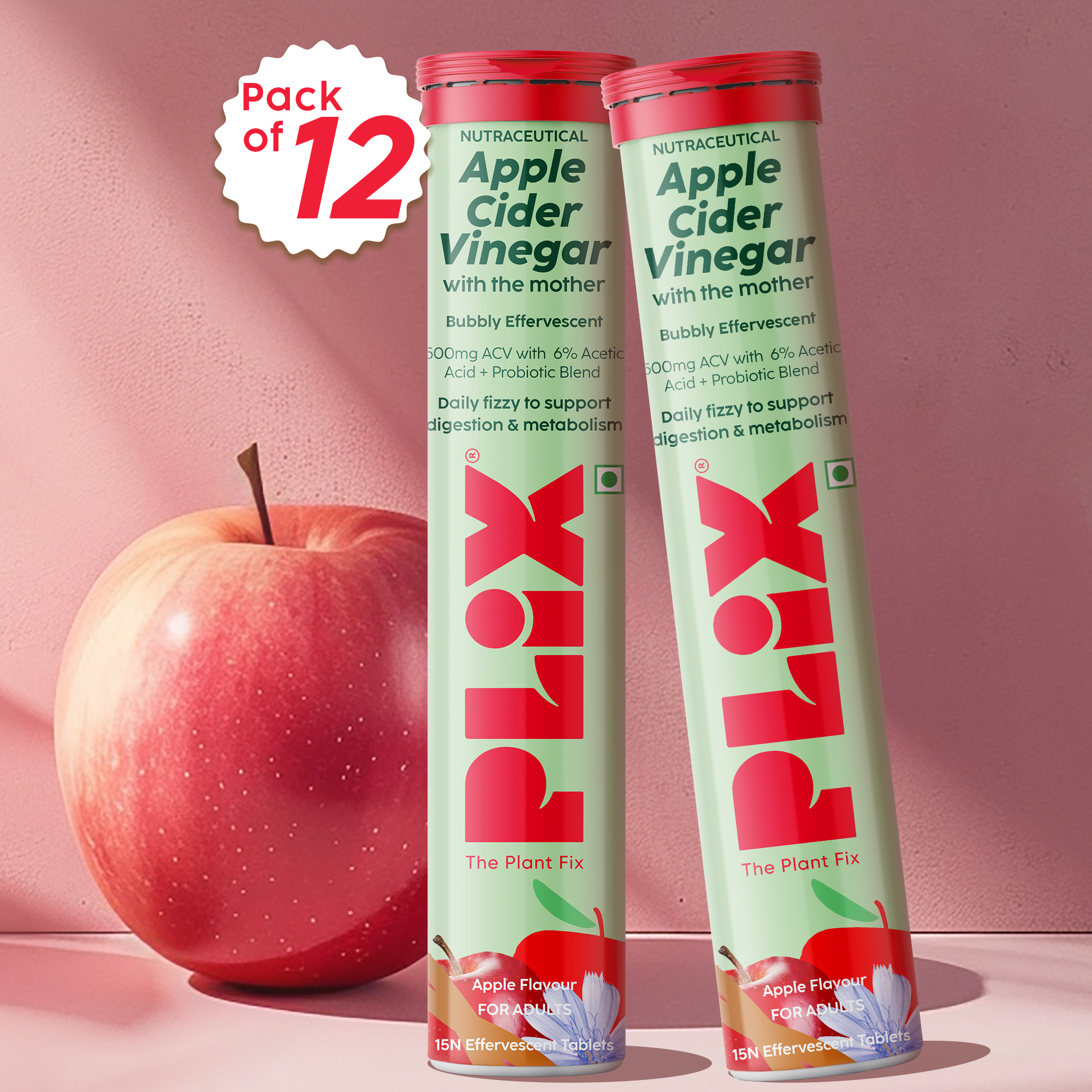 Probiotic Apple Cider Vinegar - Pack Of 12