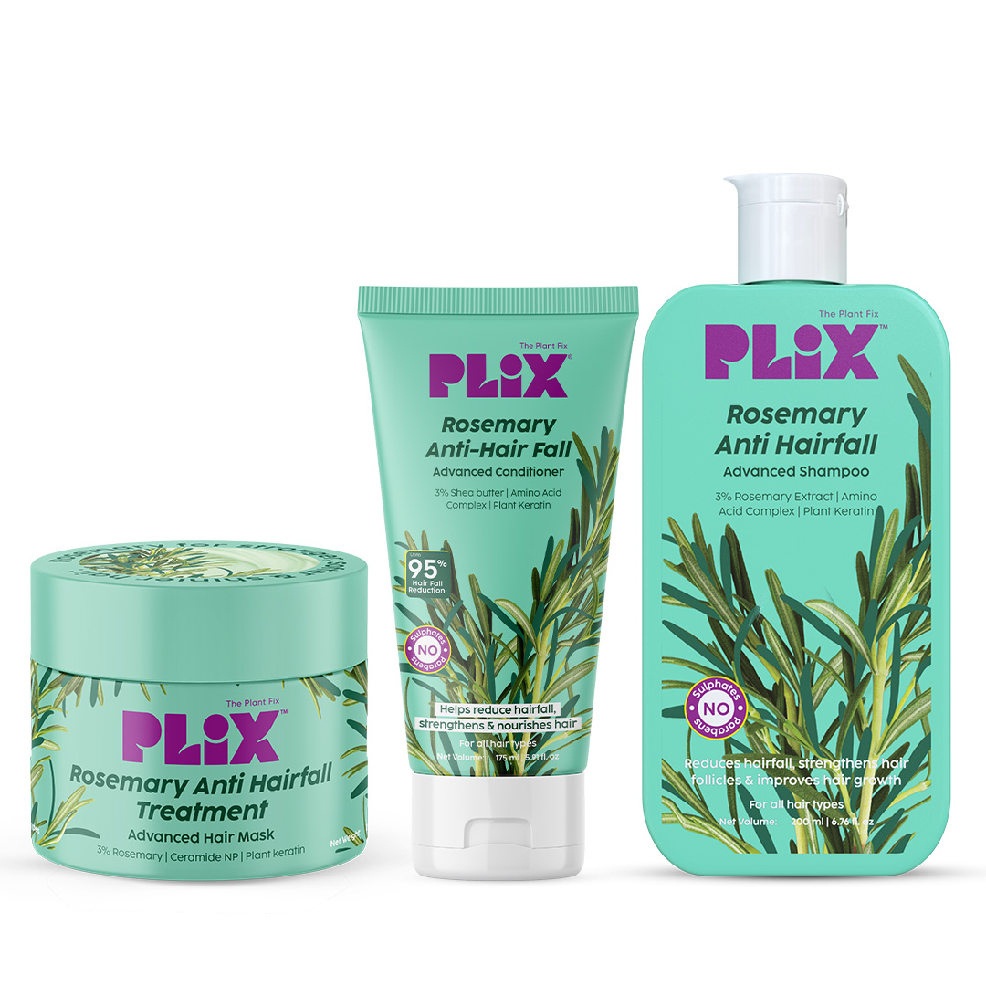 Rosemary Anti-Hair Fall Complete Hair Care Set for Strong, Nourished & Beautiful Hair